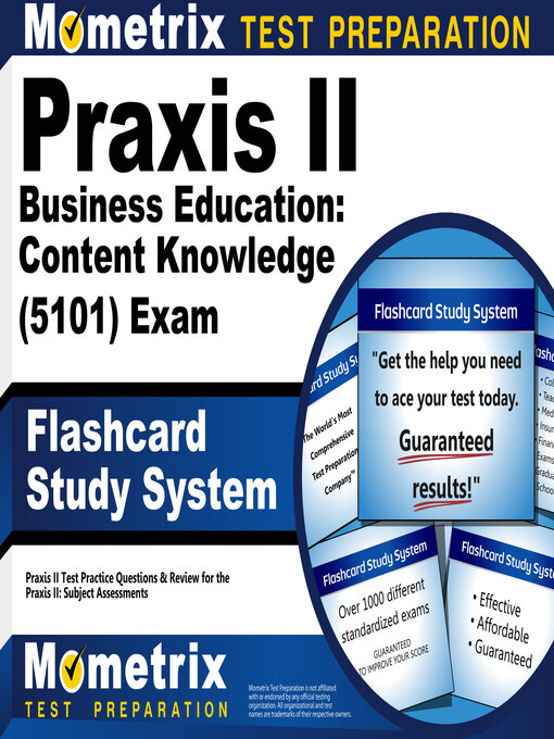 Title details for Praxis II Business Education: Content Knowledge (5101) Exam Flashcard Study System by Mometrix Teacher Certification Test Team - Available